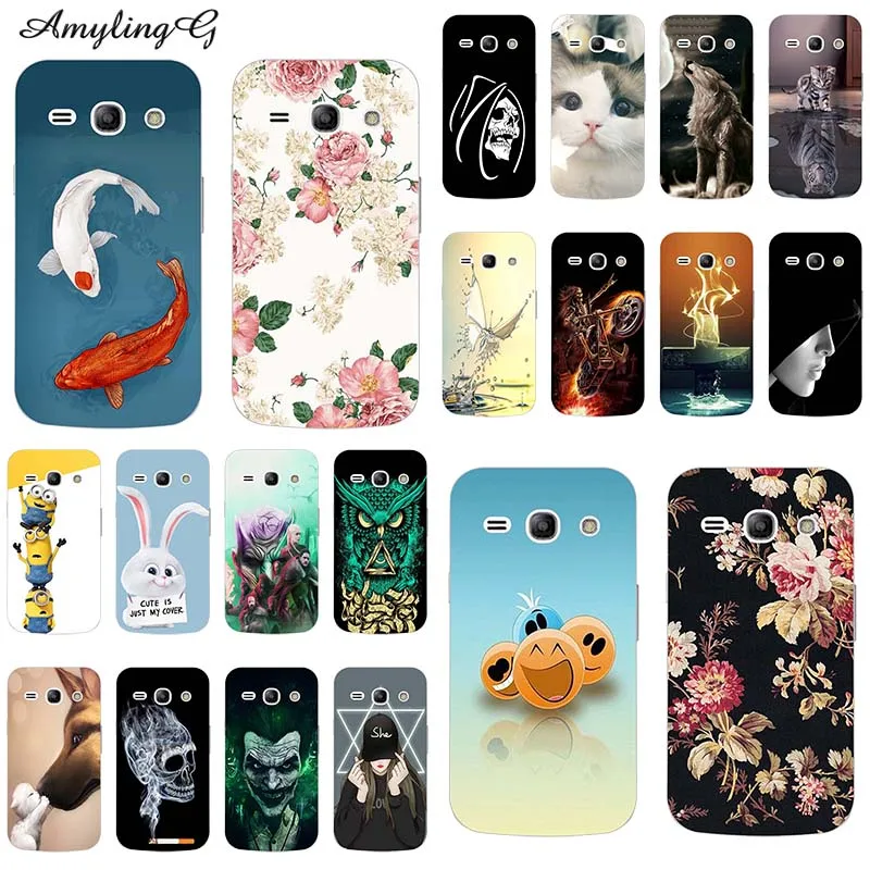 

Silicone Patterned Case For Samsung Galaxy Star Advance G350e SM-G350E Galaxy Star 2 Plus Cover Bear Cat Dog Printed Phone Case
