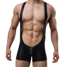 Мужские сексуальные, искусственная кожа, нижнее белье для тела, импортное, искусственная кожа, высокая эластичность, облегающие, три-ди, мужские