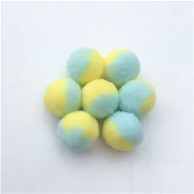 C25C35 Градиент Цвет помпонами 15 мм 20 мм Игла DIY рукоделие мини Pom с меховым помпоном для ручной работы аксессуары DIY рукоделия 20g - Цвет: C25C35