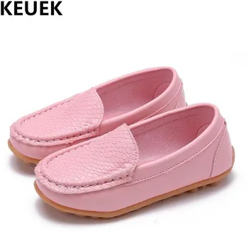 

New Fashion Loafers Child Shoes Slip-On Spring/Autumn Kids Leather Shoes Boys Girls Casual Flats Baby Toddler Shoes 019