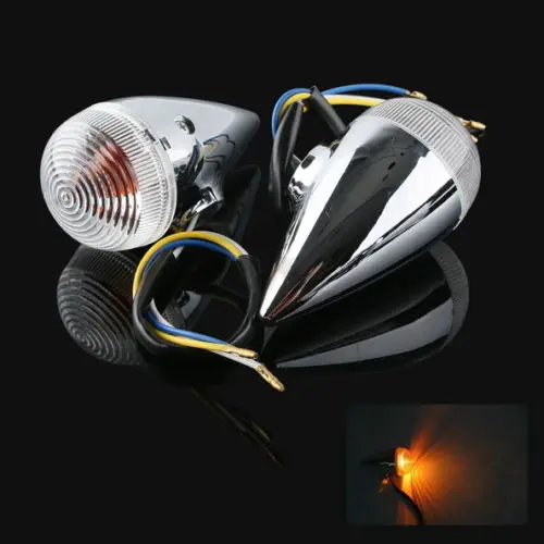 

Clear Bullet Front Turn Signal For YAMAHA XV1900 2006-2013 07 08 09 10 11 12 New