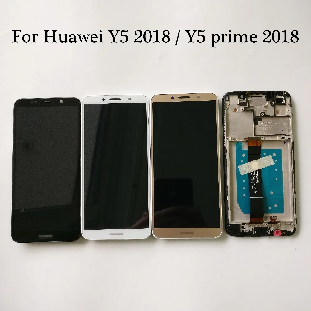 Новинка 2018 100% тест 5 45 дюйма для Huawei Y5 / prime полный ЖК дисплей дигитайзер сенсорного