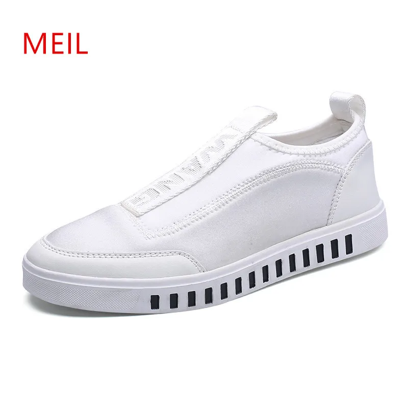 

Canvas Shoes Men 2018 Summer Mens Loafers Casual White Slip On Shoes Men Breathable Shoes for Men Male Footwear Mens Trainers