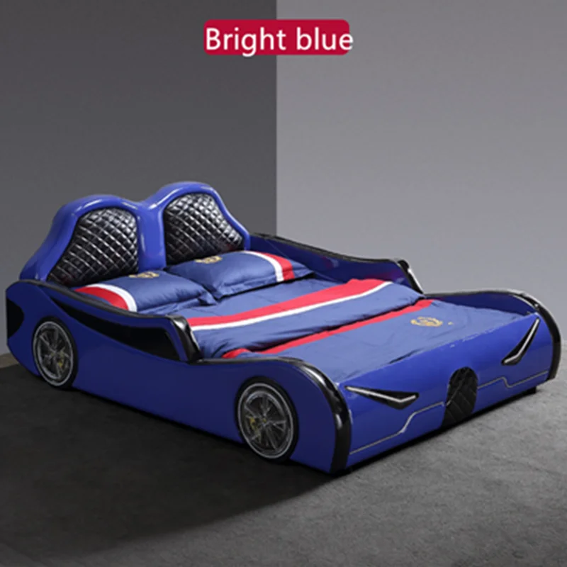 Роскошная деревянная автомобильная кровать для детей умная кровать