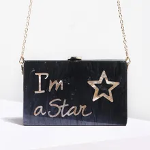 Маленькая квадратная сумка Bolsa Bolsas Feminina Sac Основная сумка через плечо для женщин коробка клатчи Девушки Леди Вечерние буквы акриловая сумка