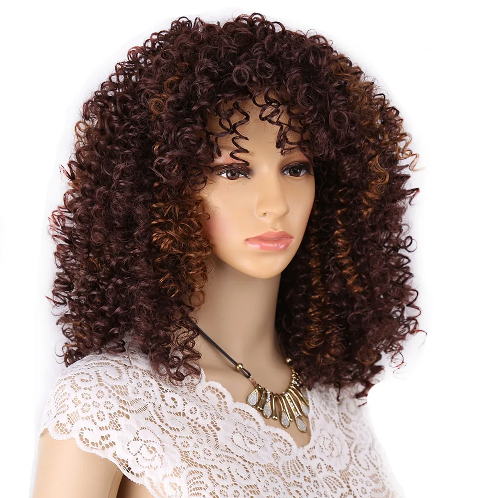 

Amir Brown Wig Synthetic Curly wig for Women With Baby Hair Wigs Cosplay Perruque Black Blonde Burgundy Full wig