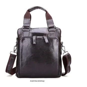 

brown Crossbody Bags Genuine Leather Men Bag Men Vintage Messenger Bags Men's Leather Shoulder Bag Small Shoulder Handbags black