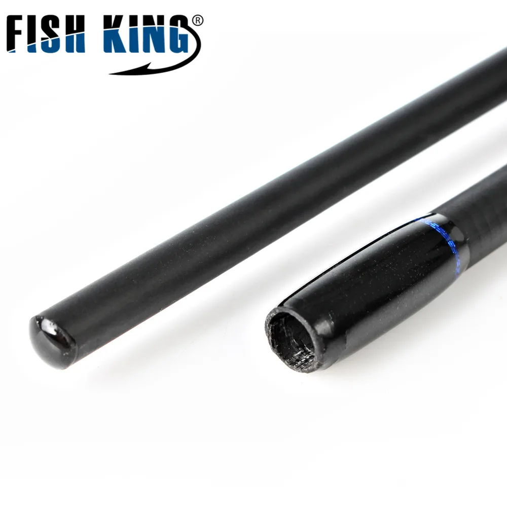 FISH KING Hi Carbon Мягкая приманка Удочка 5 цветов 2,1 М-2,7 м 2 секции приманки вес 2-40 г Спиннинг удочка для приманки рыбалки