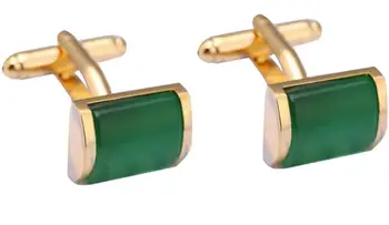 

20pairs/lot Classic Elegant Green Opal Cufflinks Cat's Eye Cuff Links Shirt Cuff Buttons Men's Jewelry Accessory Fashion Gif