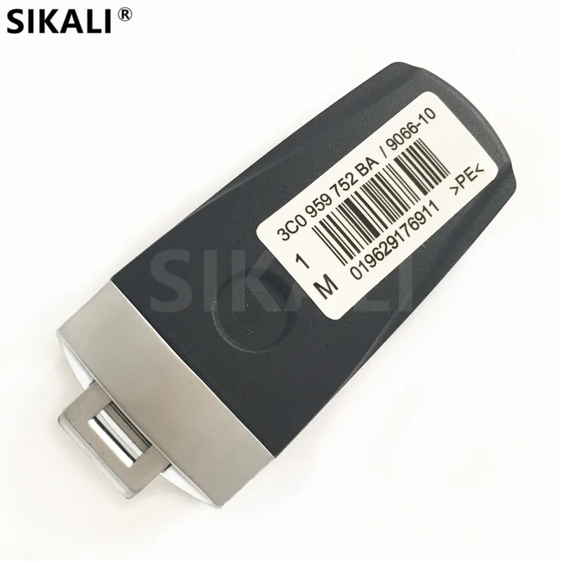 SIKALI 434 МГц Автомобильный Дистанционный смарт-ключ для VW/VolksWagen 3C0959752BA для PASSAT/CC/MAGOTAN сигнализация управления автомобилем с ID48 чипом