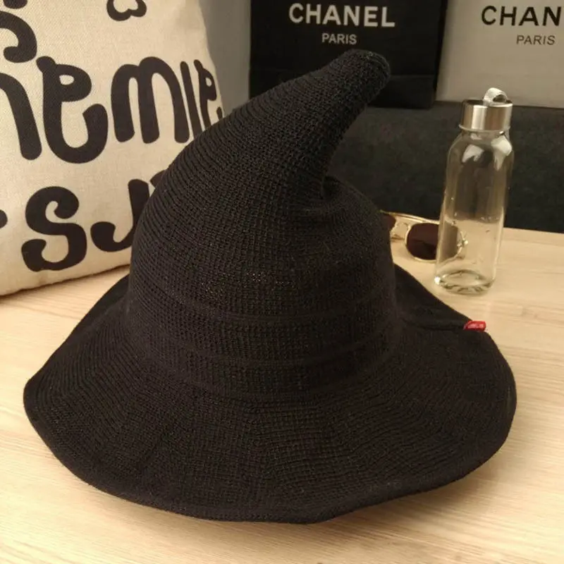 Шерстяная шапка из овечьей шерсти, вязаная Рыбацкая шляпа на Хэллоуин, вечерние женские аксессуары