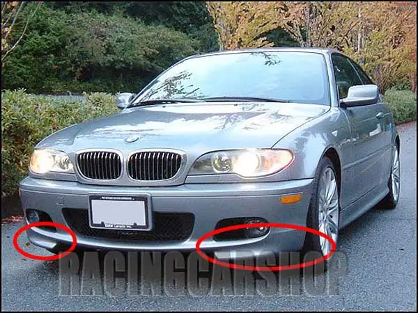 UNPAINTED FRONT SPLITTERS FIT FOR BMW E46 M-TECH 2D 4D
