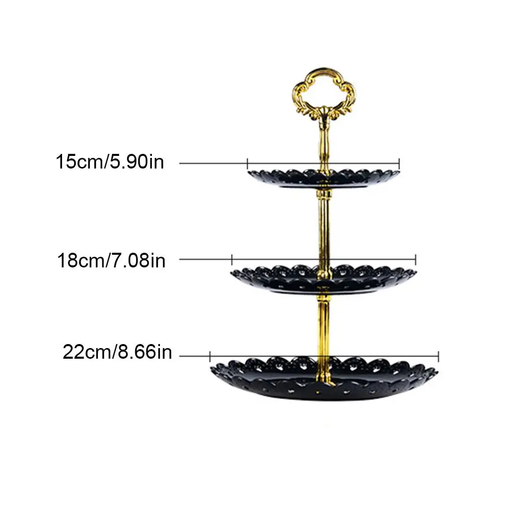 Трехслойный тарелка для фруктов, пирожных стенд Кухня аксессуары для дома вечерние десерт стеллаж для хранения, товары для фестиваля, кекс держатель для хранения
