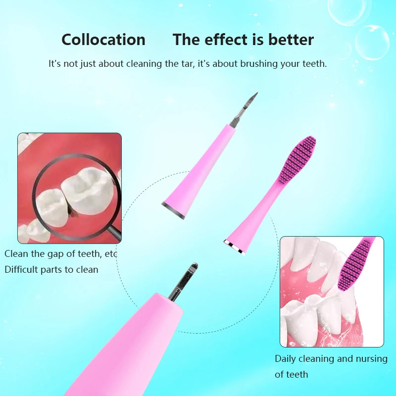 Новая электрическая зубная щетка скалер для удаления зубных пятен