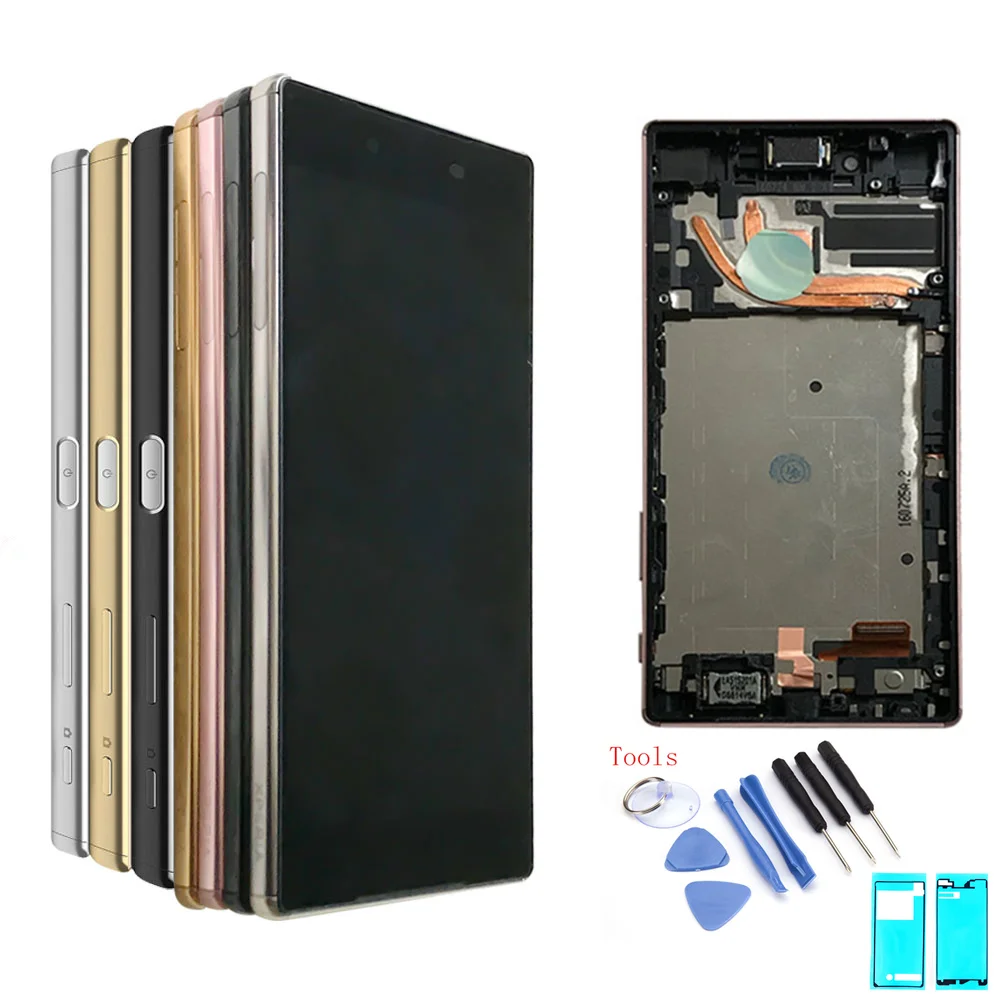 

5.5" For Sony Xperia Z5 Premium E6853 E6883 E6833 Full Lcd Display With Touch Screen Digitizer Panel Assembly Complete Frame