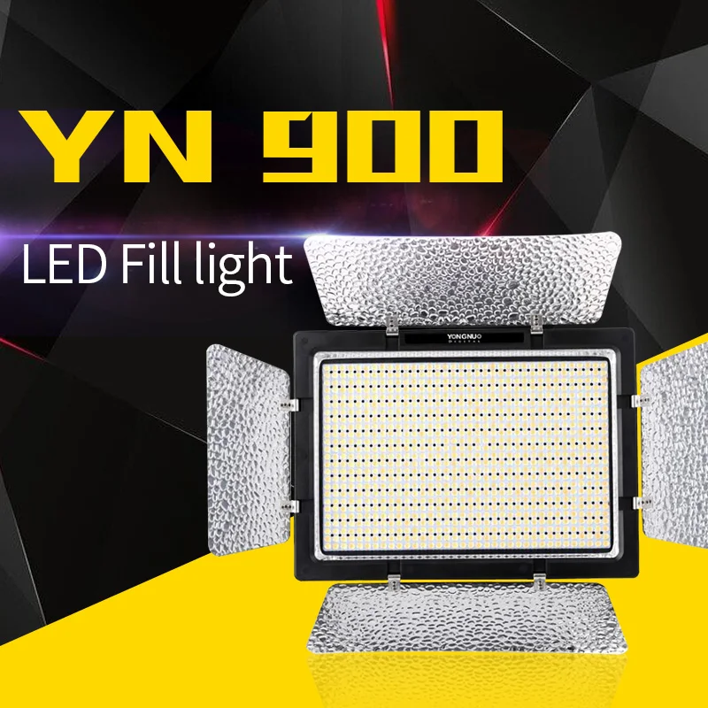 

YONGNUO YN900 CRI 95+ Wireless LED Video Light Panel LED Video Light 5500K 7200LM 54W Lighting for Canon Nikon Camcorder Camera
