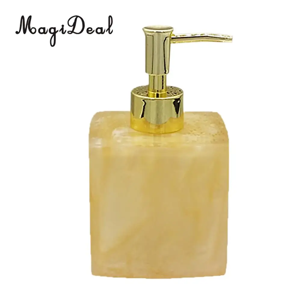 Fashion Resin Soap Dispenser Bathroom Pump Storage Bottle  Black