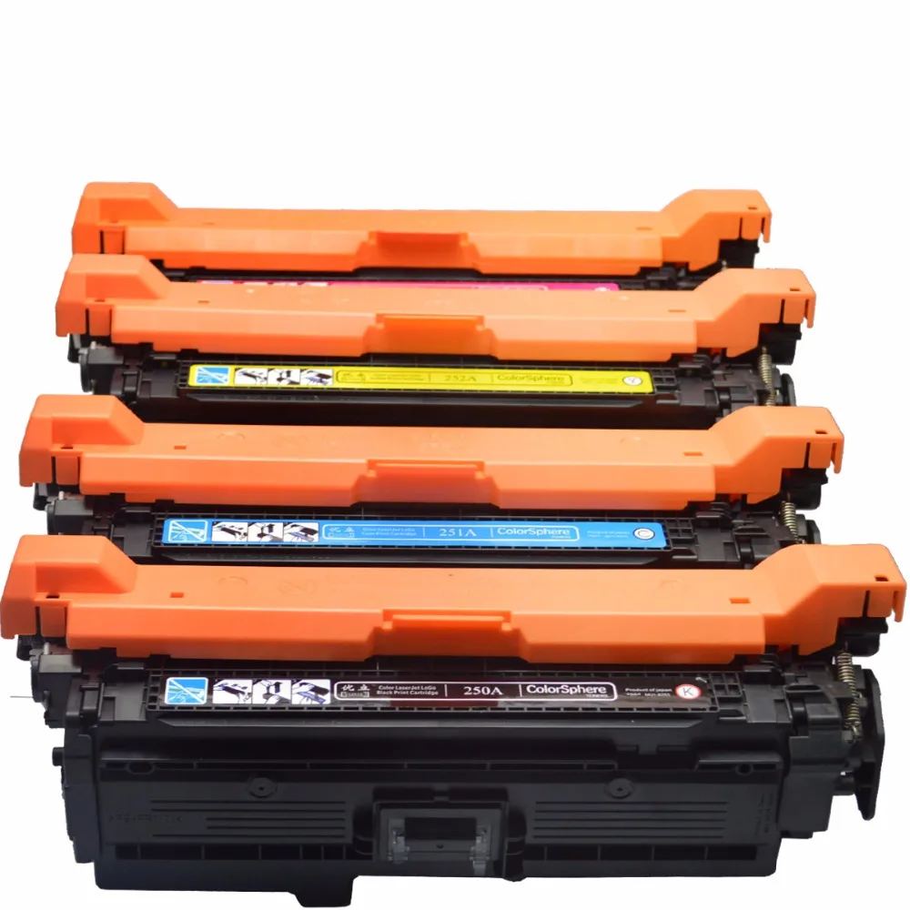 Free Shipping, For hp504a 504a CE250A CE251A CE252A CE253A Compatible Color Toner Cartridge Used For HP Laserjet 3525 3525N 3525 (1)