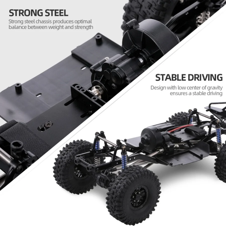 Оригинальная рама шасси с колесной базой 313 мм для 1/10 осевого SCX10 II 90046 90047 RC