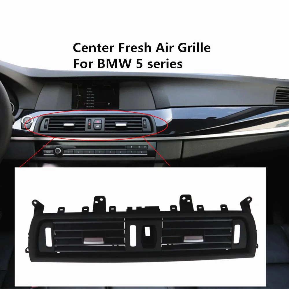 RHD For BMW F10 F11 F18 5 Series 520 523 525 528 530 535 Car Front Console Center Grill Dash AC Air Heater Vent Cover