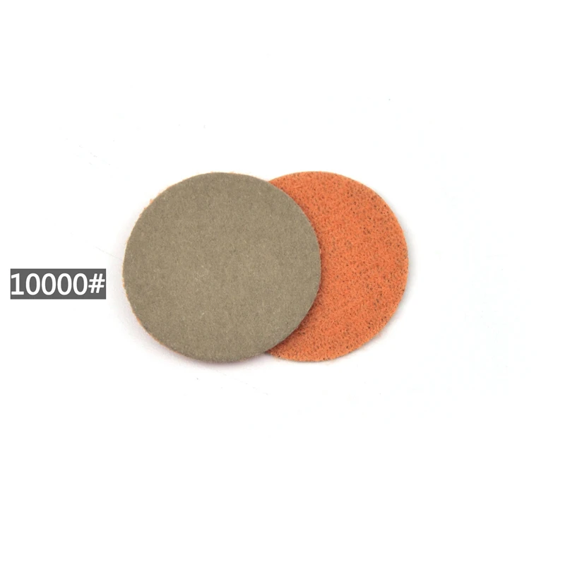 POLIWELL 50PCS 1 Inch Grit 1000 /3000/ 5000 Sanding Discs Waterproof Flocking Abrasive Sandpaper for Small Area Fine Polishing