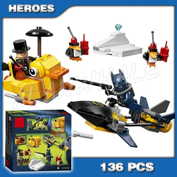 

New 2016 Bela 10225 superheroes Penguin Face Off amazing building blocks Batman vehicle duck boat Compatible with Lago