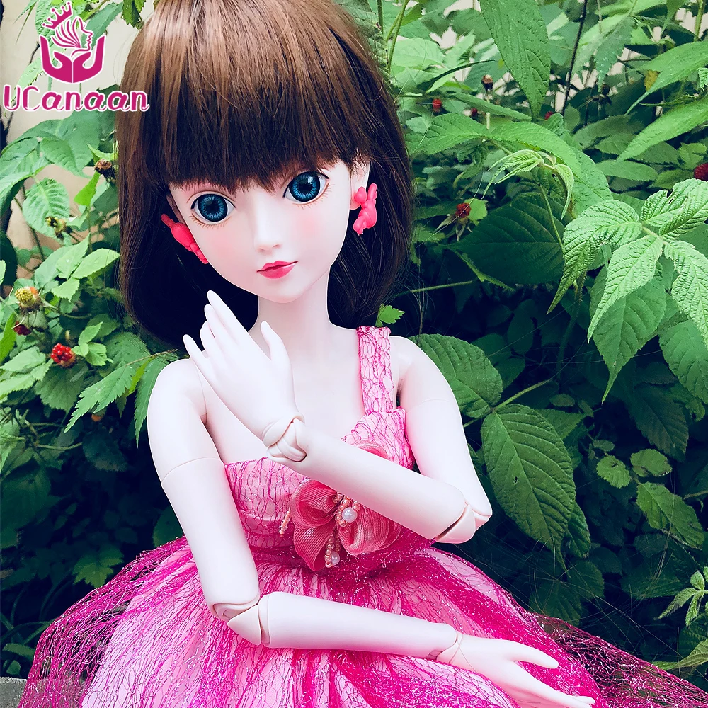 

Ucanaan 1/3 Large BJD/SD Doll 60CM 19 Jointed Cute Flower ManLi (Free Eyes+Hair+Makeup+Clothes+Shoes) Dream Girl's Best Gift