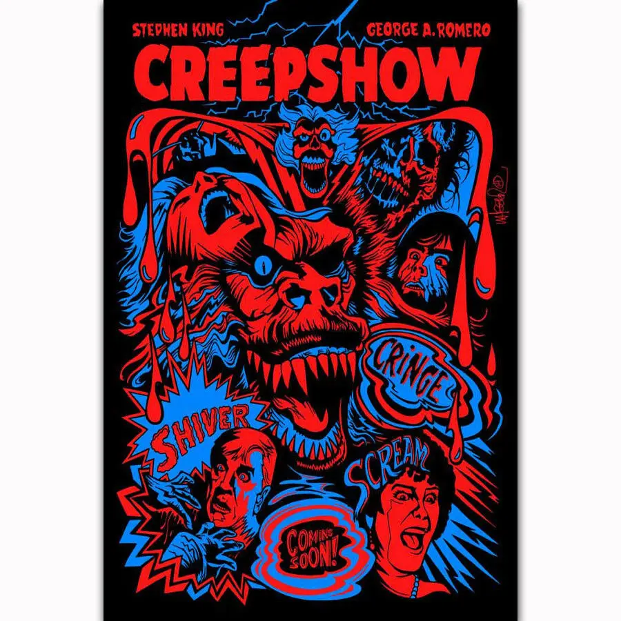 Q0900 Плакаты и печать Горячая Creepshow ужас классический фильм характер