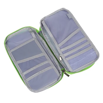 

FGGS-Travel Wallet with Closure Zip Document Organiser Passport Ticket Holder