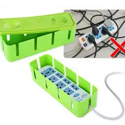Пластиковый ящик для хранения Охлаждающие отверстия шнур питания гнездо коробка для хранения безопасности Розетка доска контейнер кабели
