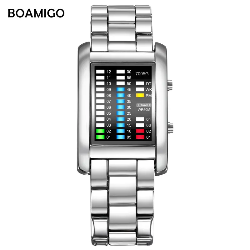 Мужские водонепроницаемые часы с цифровым светодиодным дисплеем 50 м|clock brand|clock