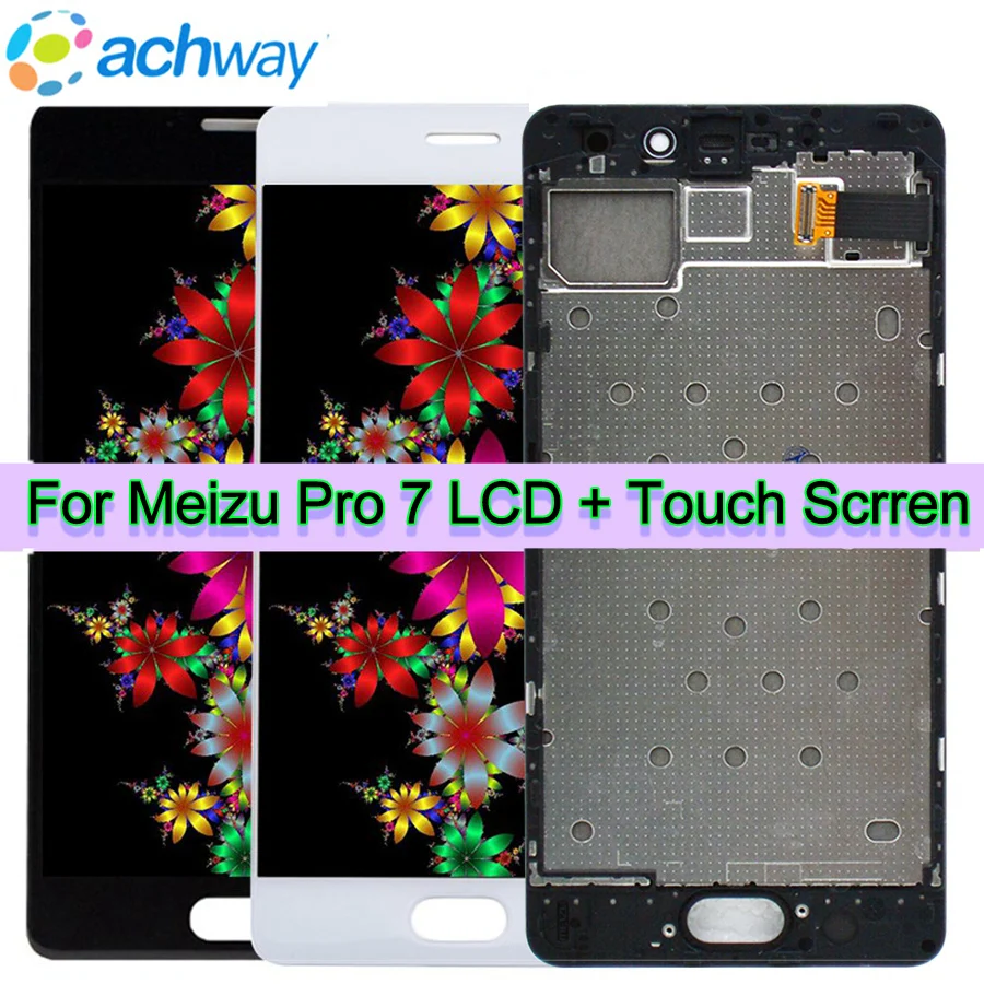 

For 5.2'' Meizu pro 7 LCD display screen+ Touch panel Digitizer with frame white/Black