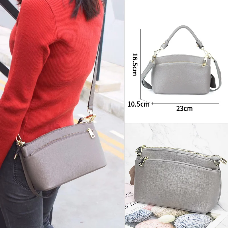 Cobbler Legend, дизайнерская летняя сумка из натуральной кожи, роскошные сумки, женские сумки, дизайнерские сумки через плечо,, женская сумка-тоут - Цвет: Style 3 gray