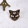Animal badge enamel pins brooch black white cat fish monster Button shirt jackets women cute brooches kids jewelry accessories ► Photo 3/6