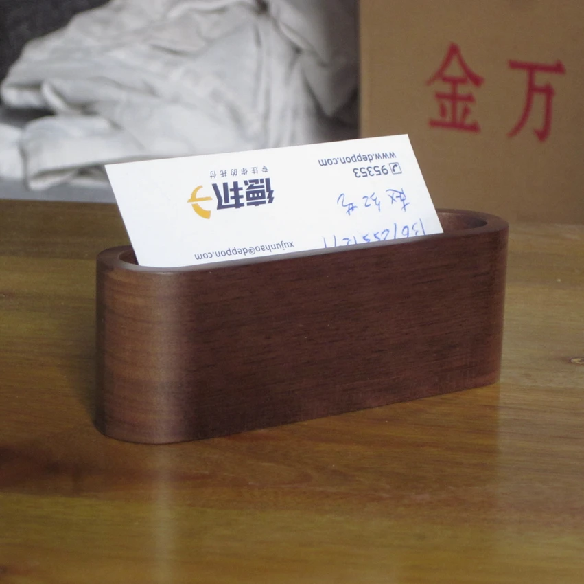 Online Buy Wholesale wood business card holder from China wood business