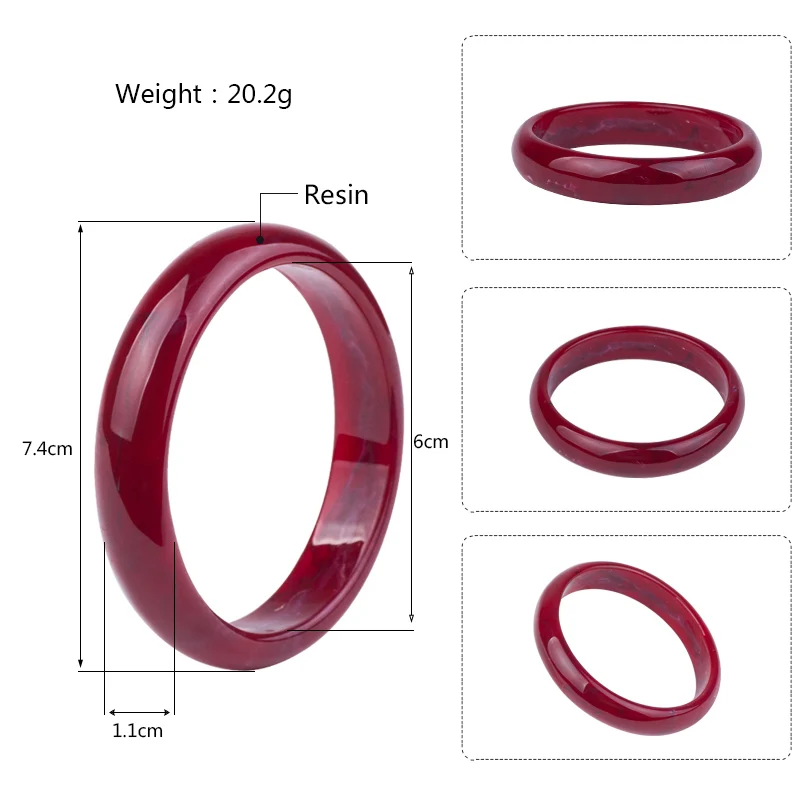 Vintage Fashion Resin Cuff Bracelets Bangles for Women Acrylic Geometric Bracelets For Girl Charm Elegant Indian New Jewelry (5)