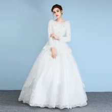 Vintage Casamento Feather Wedding Dress Cheap In Stock Wedding Gown Vestido Noiva Lace Bridal Gowns Mariage Dress For Party