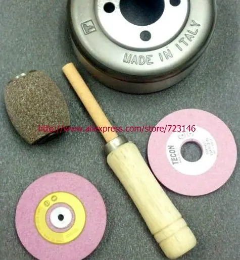 

5PCS BELL KNIFF, FEED ROLL.AND VARIOUS SHARPENING STONE SET KIT For Skiving Leather Machines nippy fotuna taiking 801 parts kit