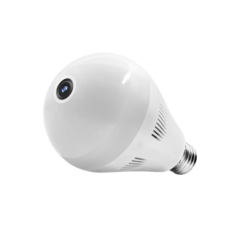 

Hot 960P Bulb LED WIFI Mini Panoramic Camera Support View Angle Fisheyes 360 Degrees,IR 10M Lamp Camera IP CCTV Home Security