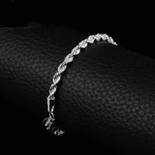 Модный золотой серебряный цвет мужской Браслет-цепь Шарм из нержавеющей стали витая цепь браслет для мужские ювелирные изделия, аксессуары ручной работы