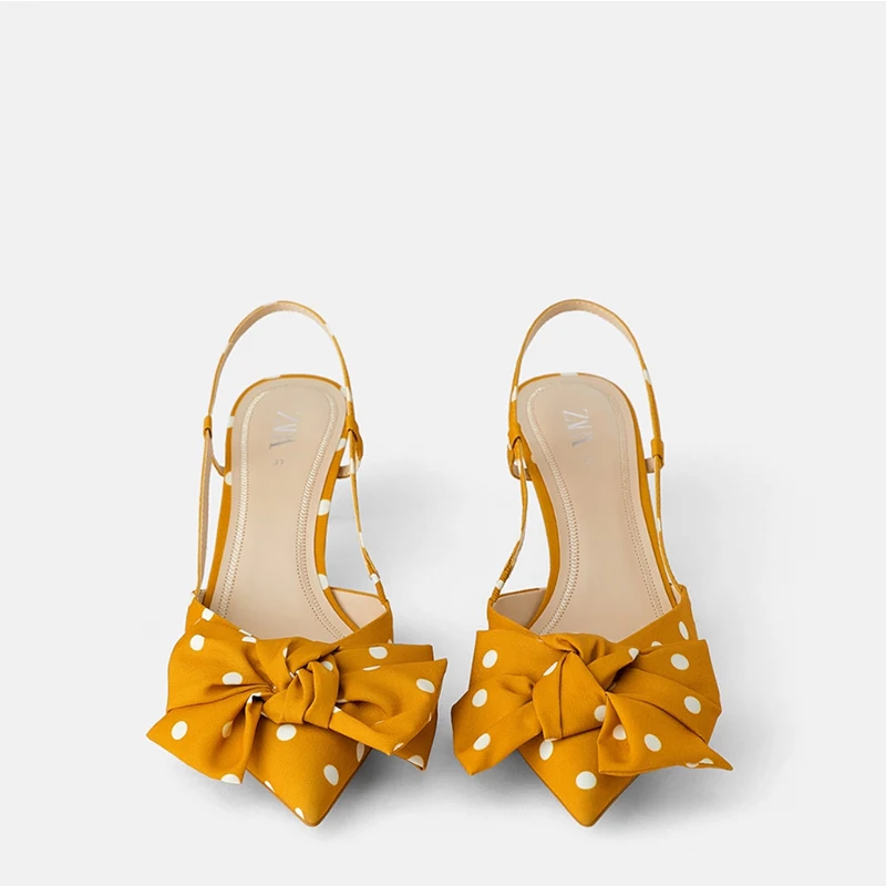 

Moraima Snc Bow-knot High Heels 2019 Summer Women Shoes New Style Pointed Toe Lady Pumps Heels Stilettos Girl Dating Sandals
