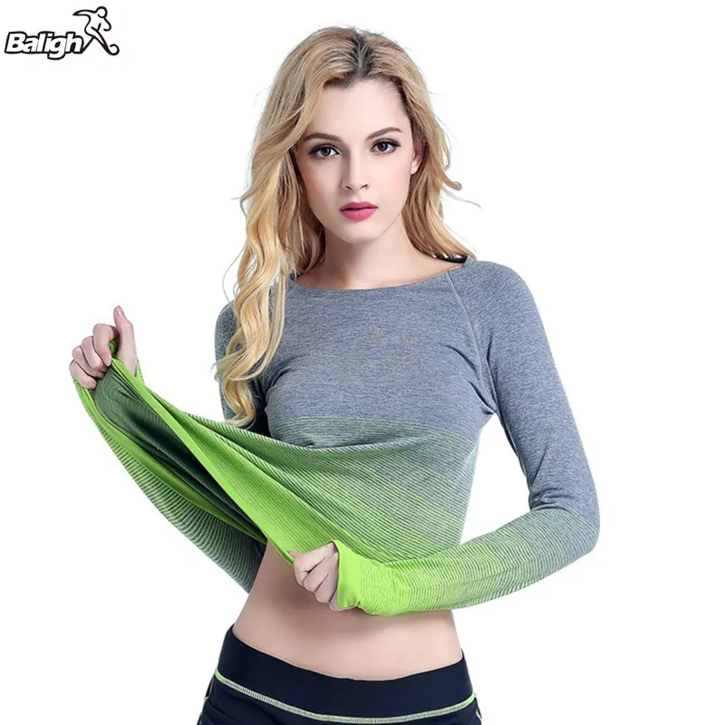 Women Ladies Gym Sports Running T Shirt Yoga Top Fitness Long Sleeve