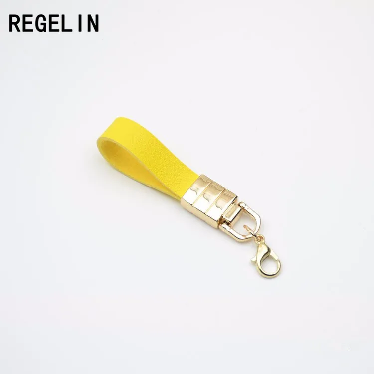 REGELIN золотые цветные кольца для ключей из искусственной кожи брелок