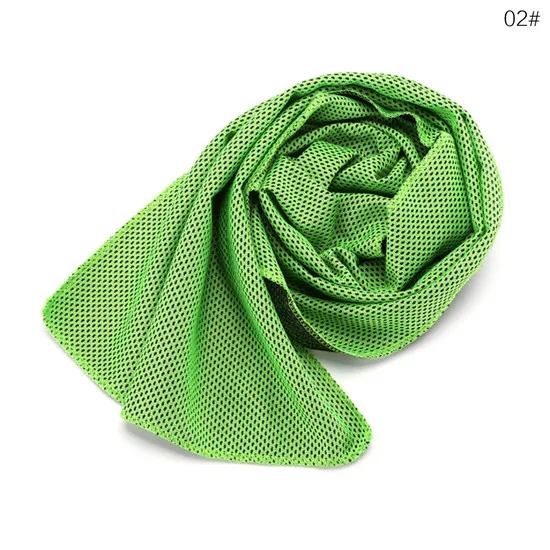 Прямая поставка утилита стойкое полотенце для мгновенного охлаждения тепловыделение многоразовое охлаждающее полотенце холодное полотенце для тренировки занятия фитнесом - Цвет: Fluorescent Green