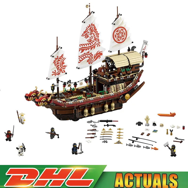 

Compatible LegoINGlys 70618 The Destiny`s Bounty Set Assemblage Ship Series Building Blocks Bricks Educational Toys for Children