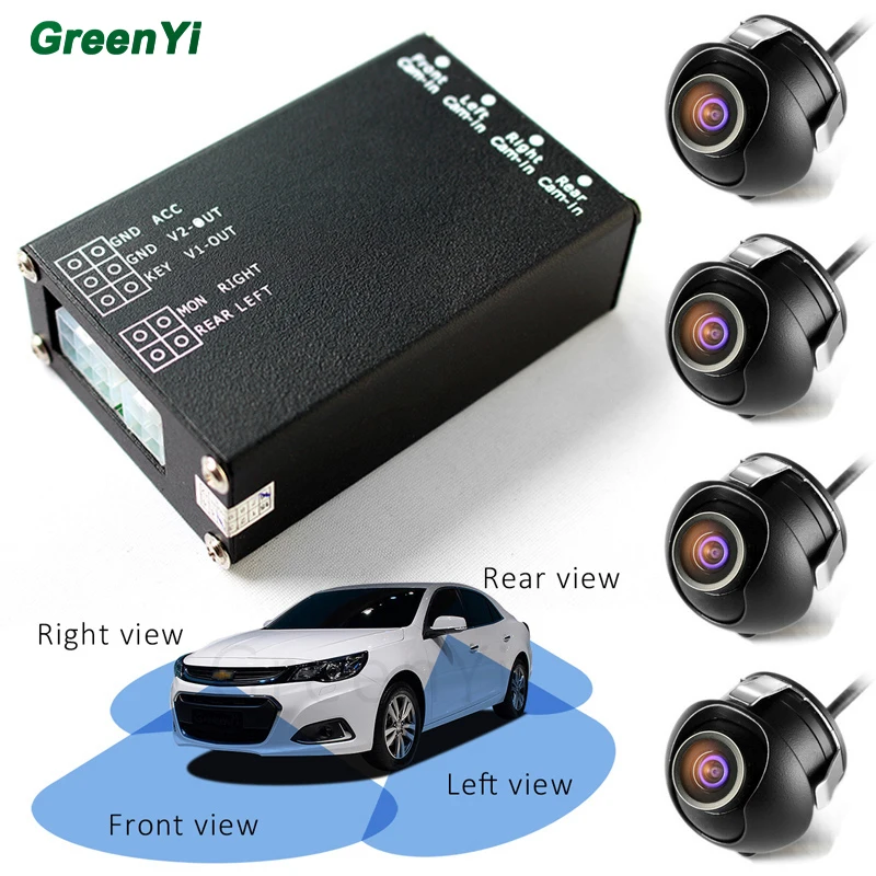 imágenes para 4 UNIDS Cámaras 360 Coche Cámara de Visión de Visión Trasera una Copia de seguridad Caja de Control 4 Vías Sistema de Cámaras Cambian De Tamaño Delantero Trasero Izquierda Derecha Cámara imágenes para 4 UNIDS Cámaras 360 Coche Cámara de Visión de Visión Trasera una Copia de seguridad Caja de Control 4 Vías Sistema de Cámaras Cambian De Tamaño Delantero Trasero Izquierda Derecha Cámara