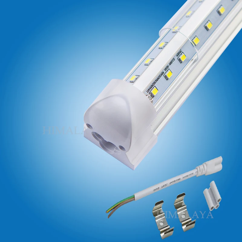 

Toika V-Shaped 100pcs 4ft 1.2m 40w Led Tubes T8 Integrated v shape Led Tubes 5000k Double Sides Led Fluorescent Light 85-265V