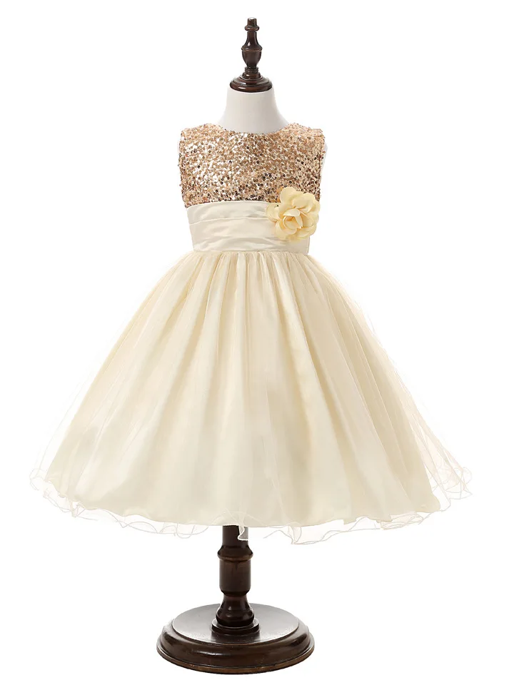 Flower Baby Girl infant Dress 2017 Sequins Baby Princess Kids First Birthday Party Dress For Toddler Girl Clothing Infant Cos baby girls princess shoes kids children princess shoes baby girl first walkers flower toddler infant shoe baby kids shoes