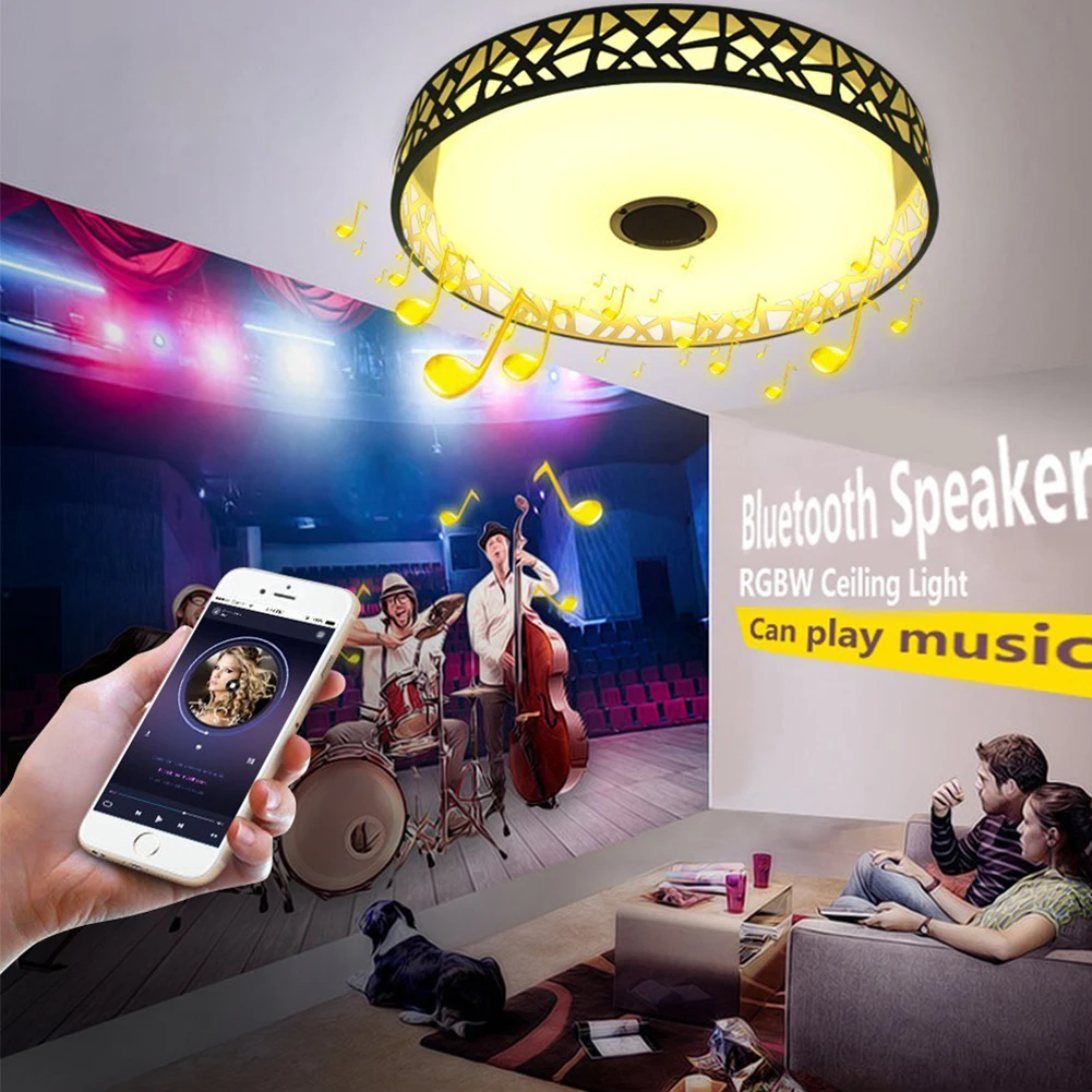 

Modern LED ceiling Light 3 Mode Dimmable Control Bluetooth & Music Ceiling Lights Living for Room/Bedroom 110-220V Ceiling Lamp