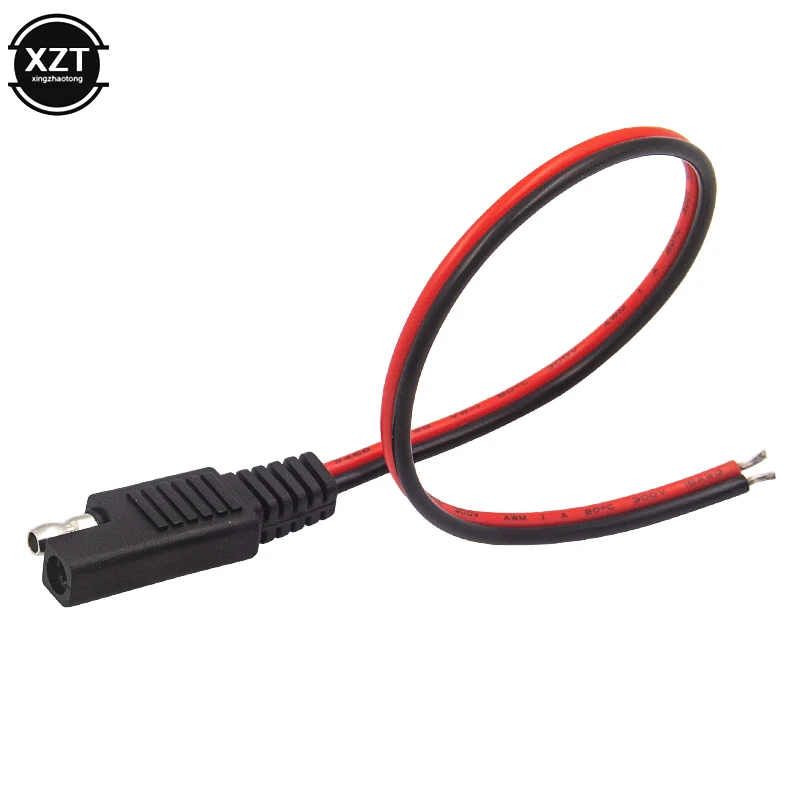 1 шт. 30 см DIY SAE 10A мощность Автомобильный кабель-удлинитель 18AWG 2 Pin с SAE соединительный кабель быстрое отключение высокое качество